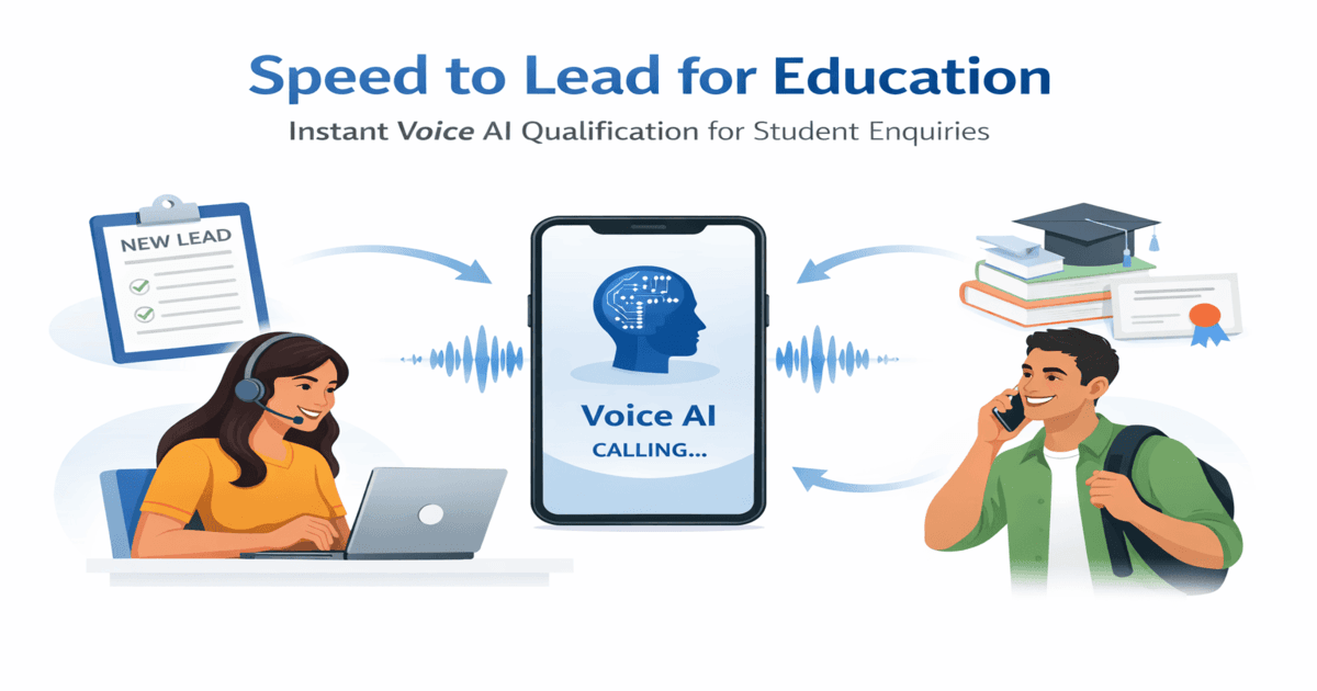 Voice AI calling system for education leads in India